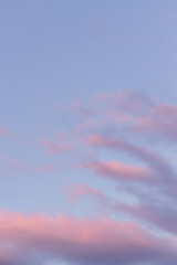 Magic pink sunset clouds sky. Golden hour sky - 354115885