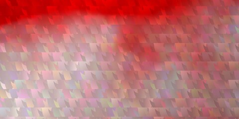 Light Red vector background with triangles.