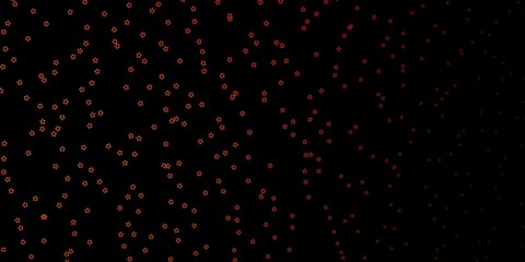 Dark Red, Yellow vector background with colorful stars. Colorful illustration with abstract gradient stars. Pattern for new year ad, booklets.