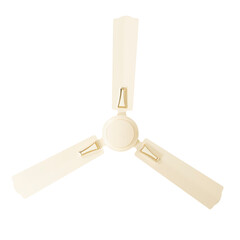 Ceiling fan in different color, size, shape and design in white background