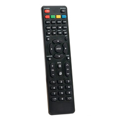 Android Tv  Remote control in white background