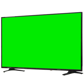 LED Tv In Different Angles In White Background