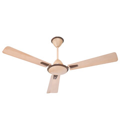 Ceiling fan in different color, size, shape and design in white background