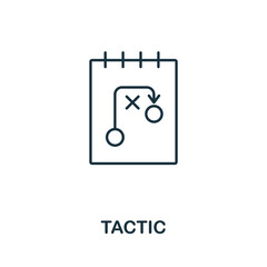 Tactic icon from planing collection. Simple line Tactic icon for templates, web design and infographics