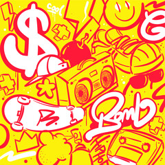 urban style handmade lettering and illustrations
