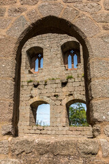 Fototapeta na wymiar Medieval Castle in Andlau in France