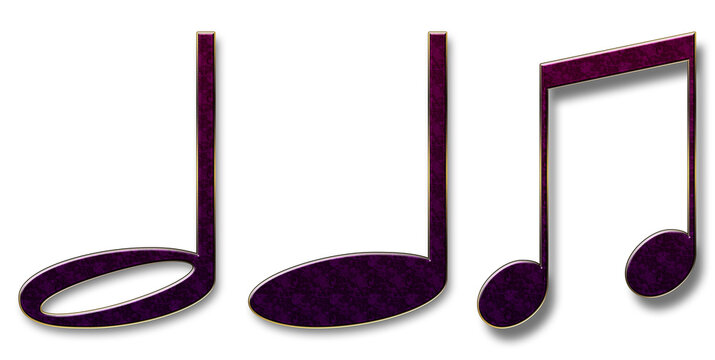 Noten, 3D Illustration