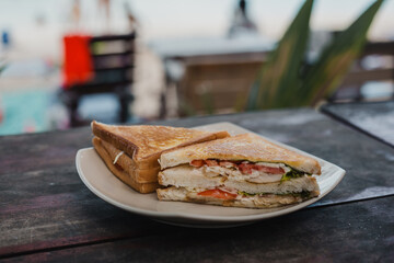 Tasty colorful asian dishes