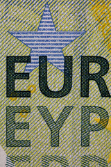 closeup of 100 euro banknote