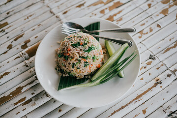 Tasty colorful asian dishes