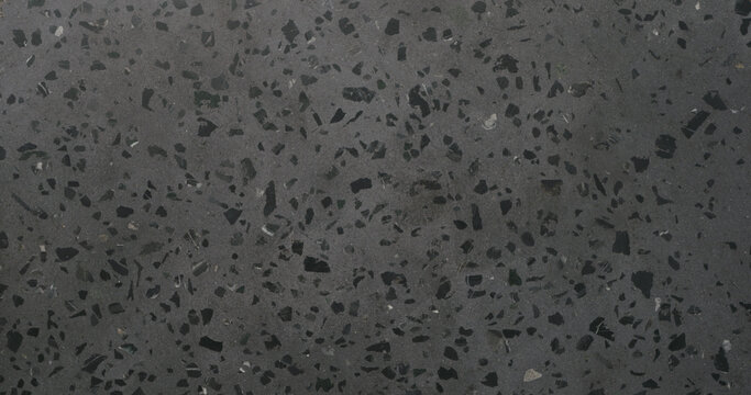 Dark Gray Concrete Terrazzo Background