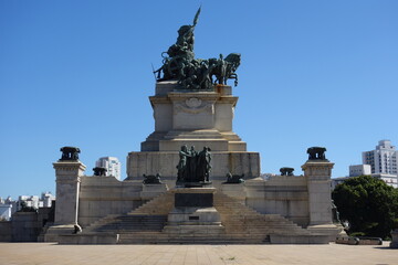 Fototapeta na wymiar Sao Paulo/Brazil: Independence park monument, Ipiranga district