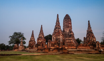 Wat Chaiwatthanaram temple in Ayutthaya Historical Park, Thailand