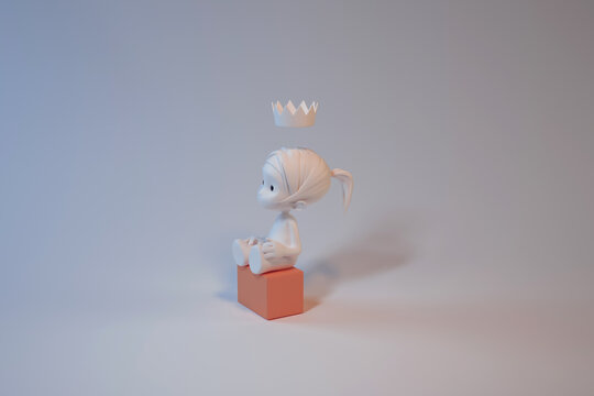 princesa sentada