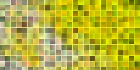 Light Green, Yellow vector texture in rectangular style.