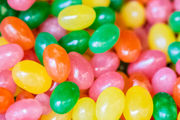 Fototapeta na wymiar pile of sweet jelly beans