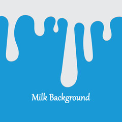 Milk White Liquid Dripping Blue Background Illustrations & Vectors