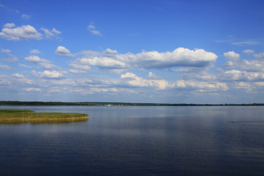 White Clouds Above Lake Seliger