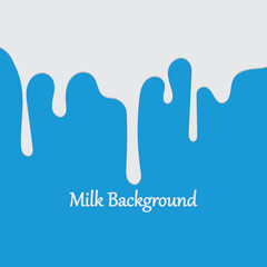 Milk White Liquid Dripping Blue Background Illustrations & Vectors