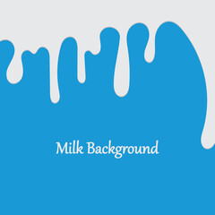 Milk White Liquid Dripping Blue Background Illustrations & Vectors