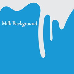 Milk White Liquid Dripping Blue Background Illustrations & Vectors