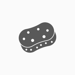 cleaning sponge icon, sponge vector