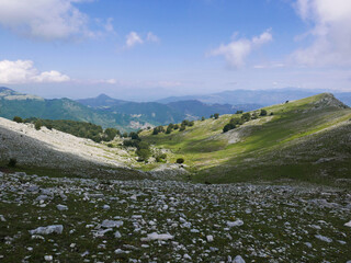 suggestiva vista del Semprevisa sui Monti Lepini in Italia