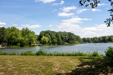 Fototapeta premium Panorama view over the Ruhr area North Rhine Westphalia Gelsenkirchen