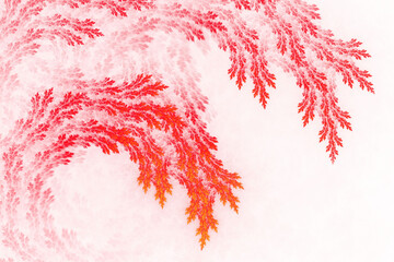 3D Abstract fractal background.