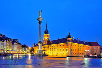 Fototapeta na wymiar Castle Square - Warsaw, Poland