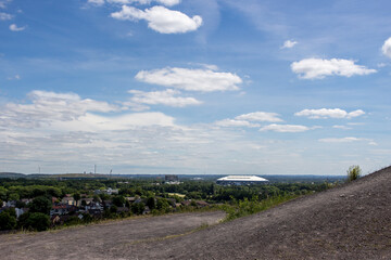 Panorama view over the Ruhr area North Rhine Westphalia Gelsenkirchen