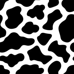 Black ink spots isolated on white background. Spotted seamless pattern. Hand drawn vector graphic illustration. Texture.
