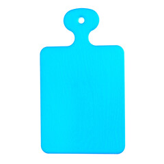 Plastic cutting Board for products isolated on a white background. Items for cooking. Kitchen utensils.