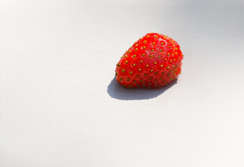 Strawberry on white background 