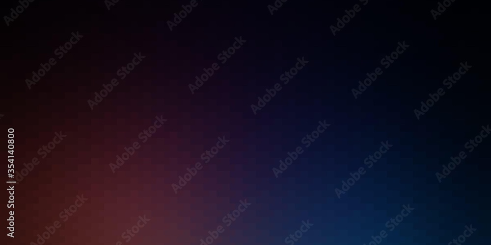 Wall mural dark blue, red vector background with rectangles. illustration with a set of gradient rectangles. de