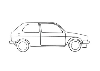 car isolated on white background