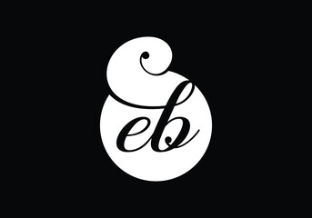 Initial Monogram Letter EB Logo Design Vector Template. EB Letter Logo Design 