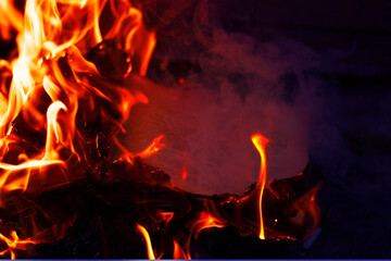 Burning pages of books. Burned thoughts of books.Concept for the destruction of confidential...