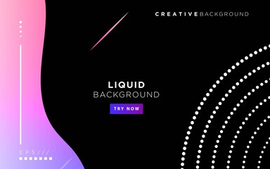 modern abstract liquid color background. dynamic textured geometric elements design with dots decoration. can be used on posters,banner,web and any more