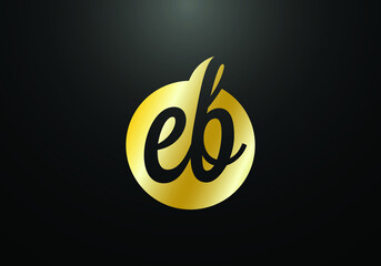 Initial Monogram Letter EB Logo Design Vector Template. EB Letter Logo Design 