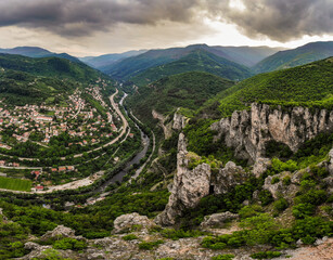 created by dji camera mountains, Bulgaria, iskarsko defile, river, nature,
ravine