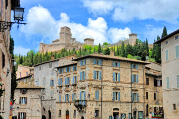 Fototapeta na wymiar Widok miasta Asyż, Włochy