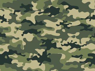 camouflage groene naadloze patroon. Militaire achtergrond. Vector print modern