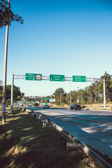 A beautiful view of EPTG street at Brasilia, Brazil.