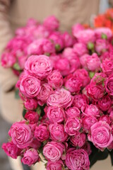 Pink roses Lady Bombastic