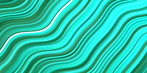 Light Green vector pattern with curved lines. Brand new colorful illustration with bent lines. Pattern for busines booklets, leaflets