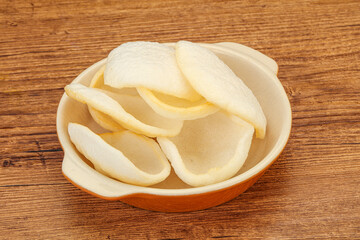 Asian cusine - homemade prawn chips