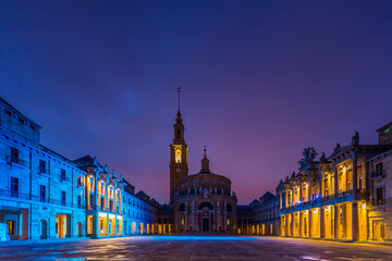 La Laboral in Gijón by night