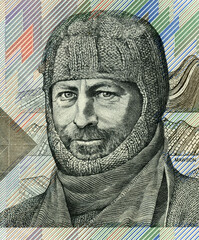 Australian $100 note featuring Douglas Mawson