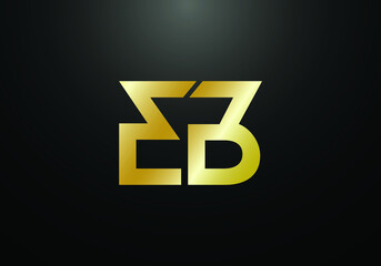 Initial Monogram Letter EB Logo Design Vector Template. EB Letter Logo Design 